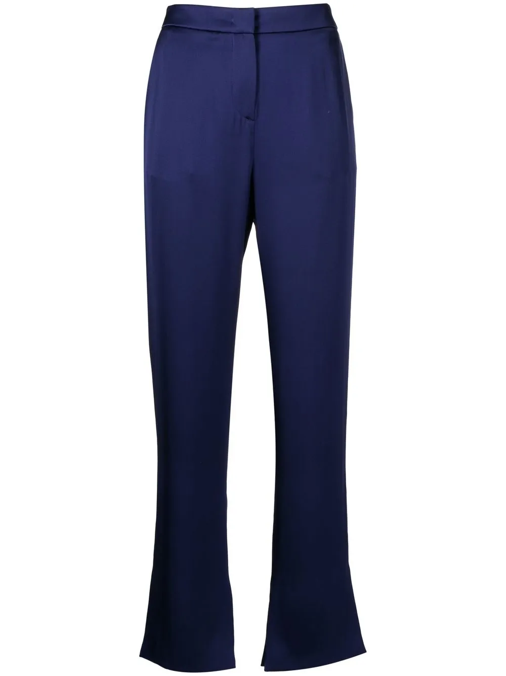 

Giorgio Armani silk tailored trousers - Blue