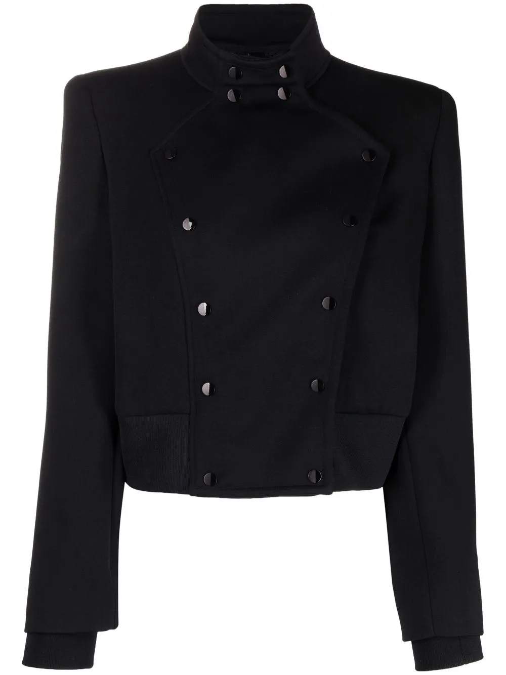 

Giorgio Armani asymmetric-wrap Canan coat - Black
