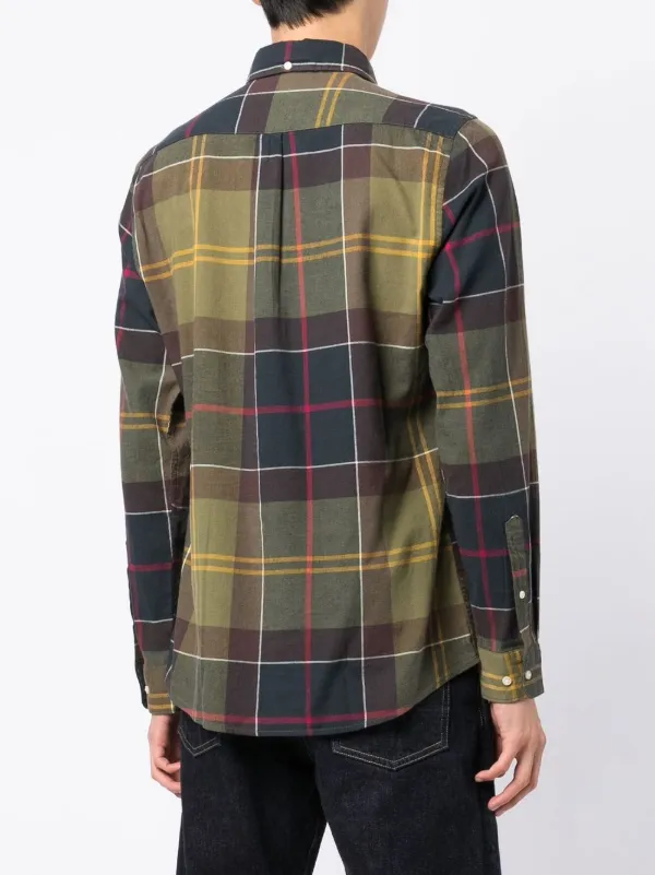 Barbour GlendaleTailored long-sleeve Shirt Green FARFETCH ID