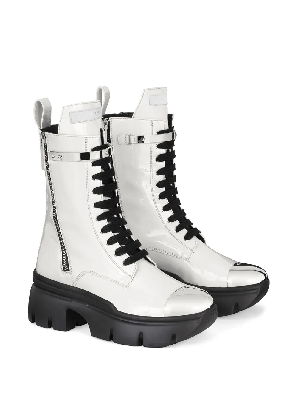 Giuseppe Zanotti Apocalypse veterlaarzen - Wit