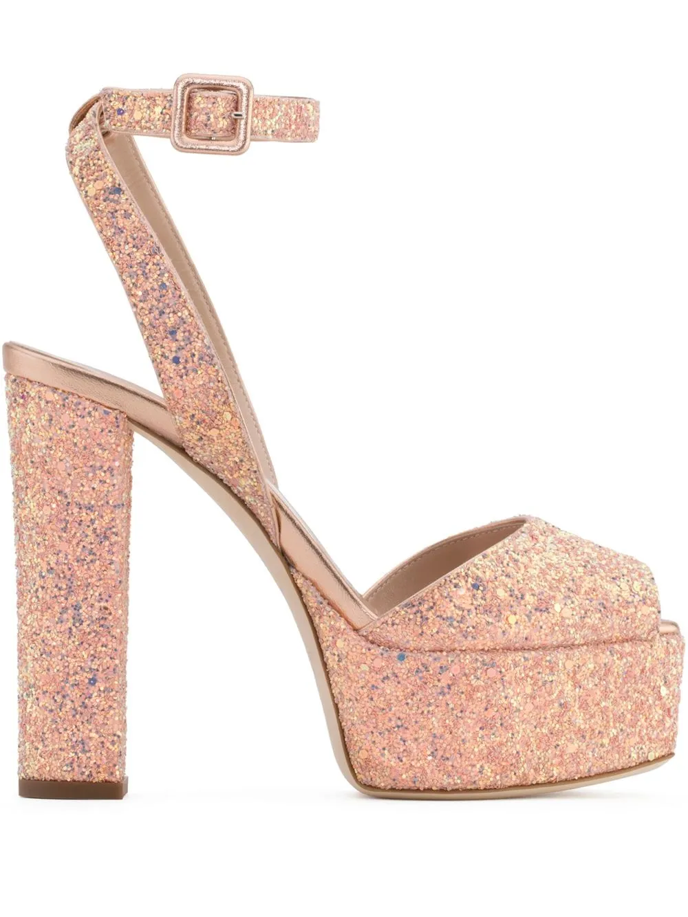 

Giuseppe Zanotti Betty Glitter heeled sandals - Pink
