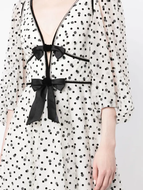 Jenny packham polka dot dress top