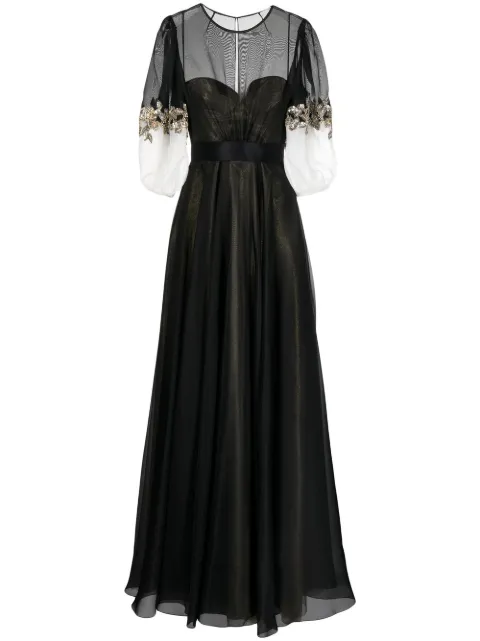Jenny Packham Delphine flared evening gown