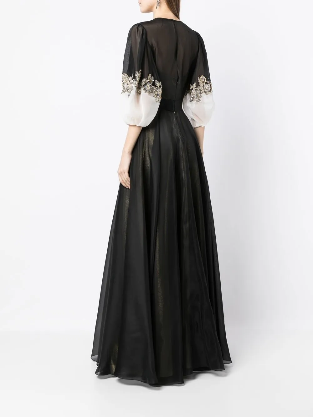 Jenny Packham Women's Delphine Organza Gown In Black