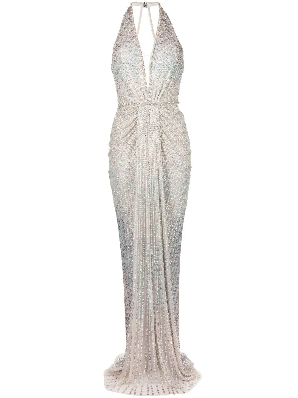 Zooey rhinestone-embellished gown