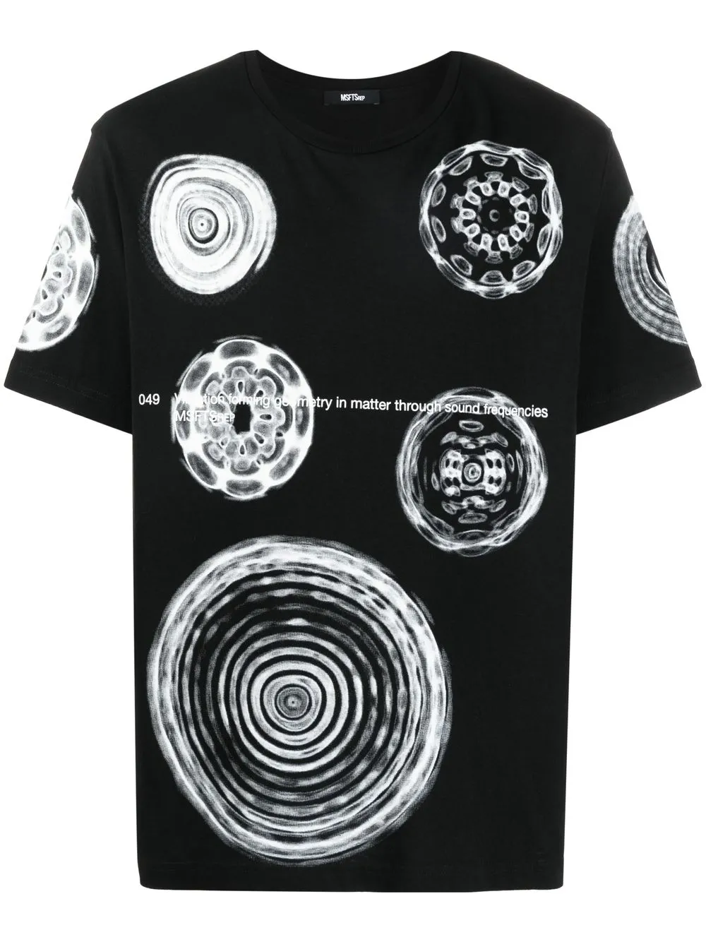 

MSFTSrep frequencies graphic-print T-shirt - 99 BLACK