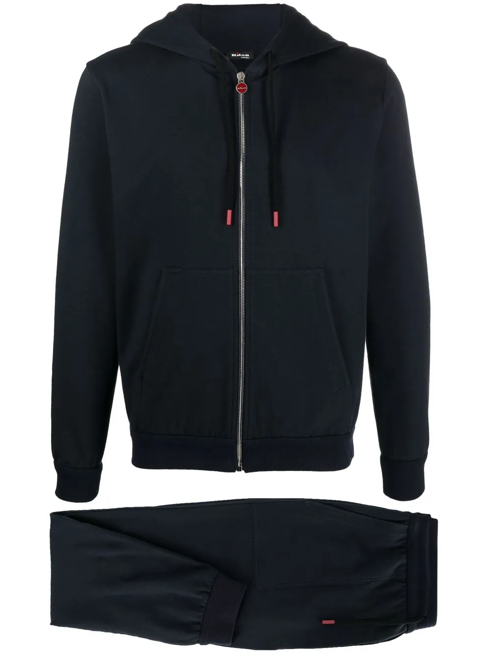

Kiton traje deportivo con logo bordado - Azul