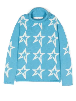 Perfect Moment Kids Star Dust roll neck Jumper Farfetch