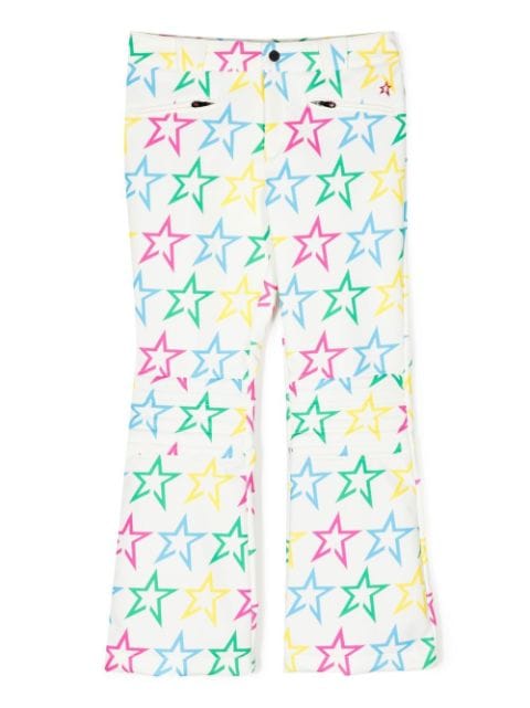 Perfect Moment Kids Aurora star-print flared ski trousers