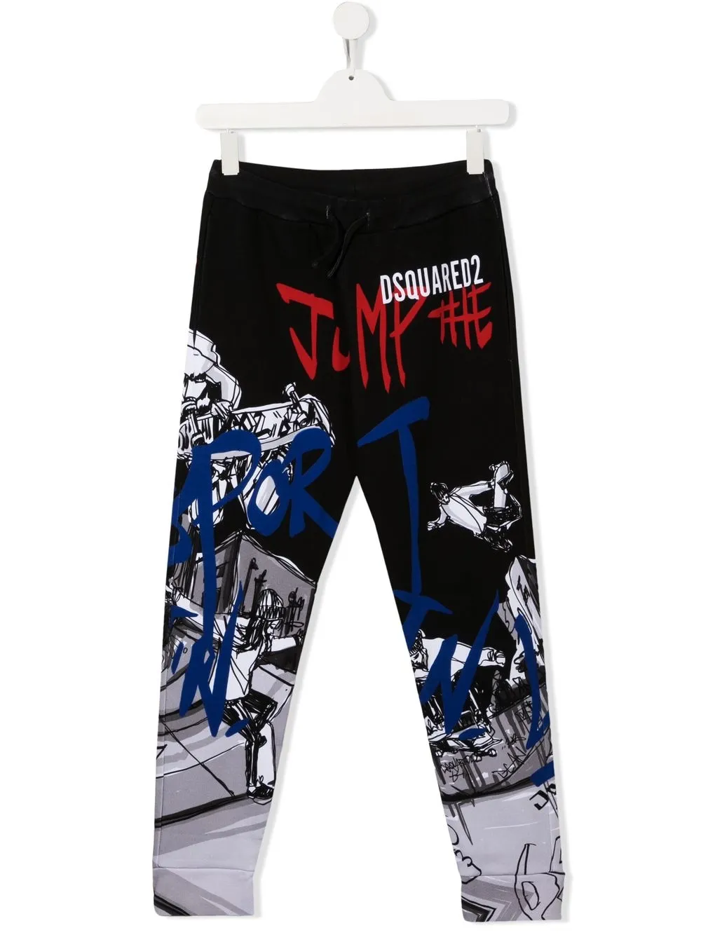 

Dsquared2 Kids leggins con estampado gráfico - Negro