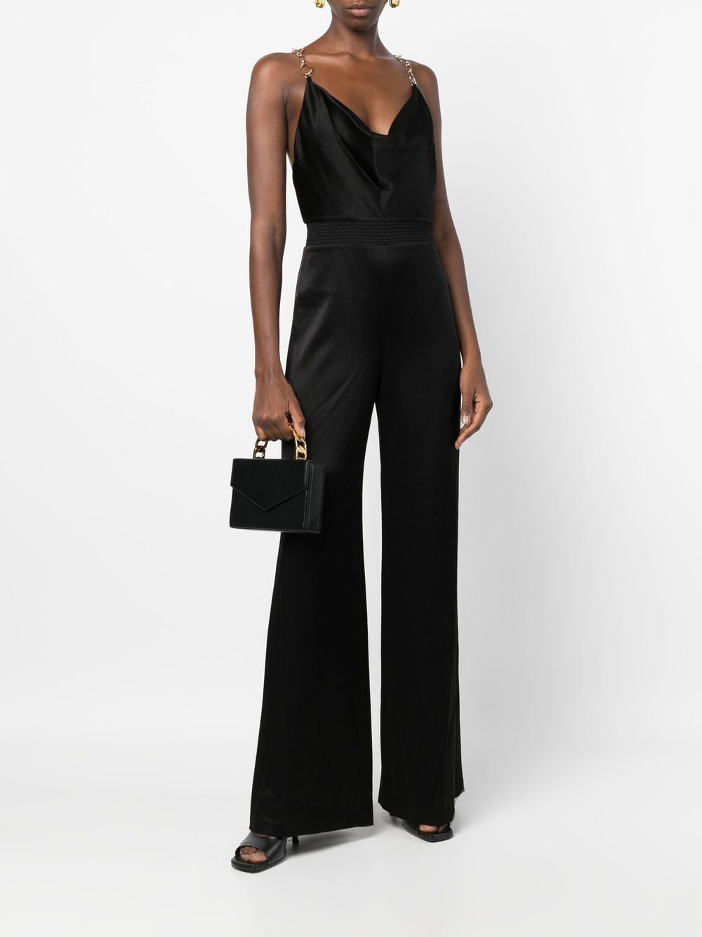 alice + olivia Mouwloze jumpsuit - Zwart