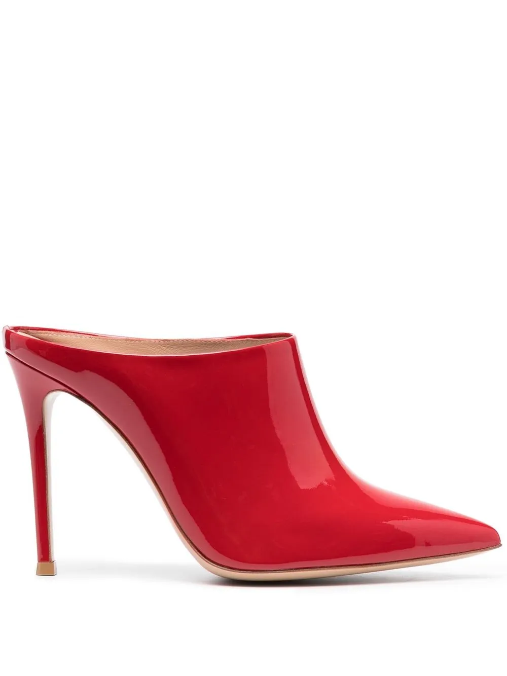 

Gianvito Rossi Nova pointed toe 110mm mules - Red