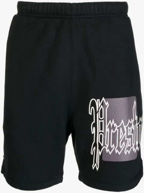 Heron Preston Color Blocks logo-print track shorts