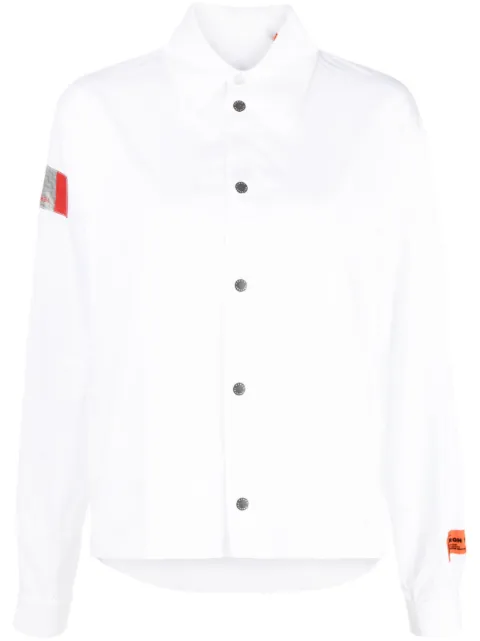 Heron Preston logo-patch cotton shirt