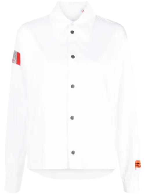 Chemise en coton à patch logo - Heron Preston - Modalova