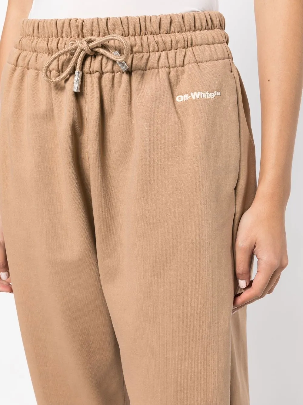 Shop Off-white For All Cotton Track Pants In Brown