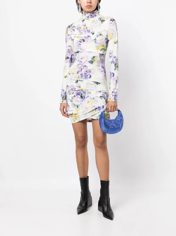 Off-White Paperclip Studded Shoulder Bag | Blue | FARFETCH