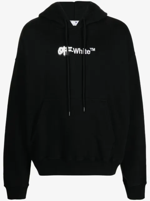 Off-White Hoodie mit Logo-Stickerei