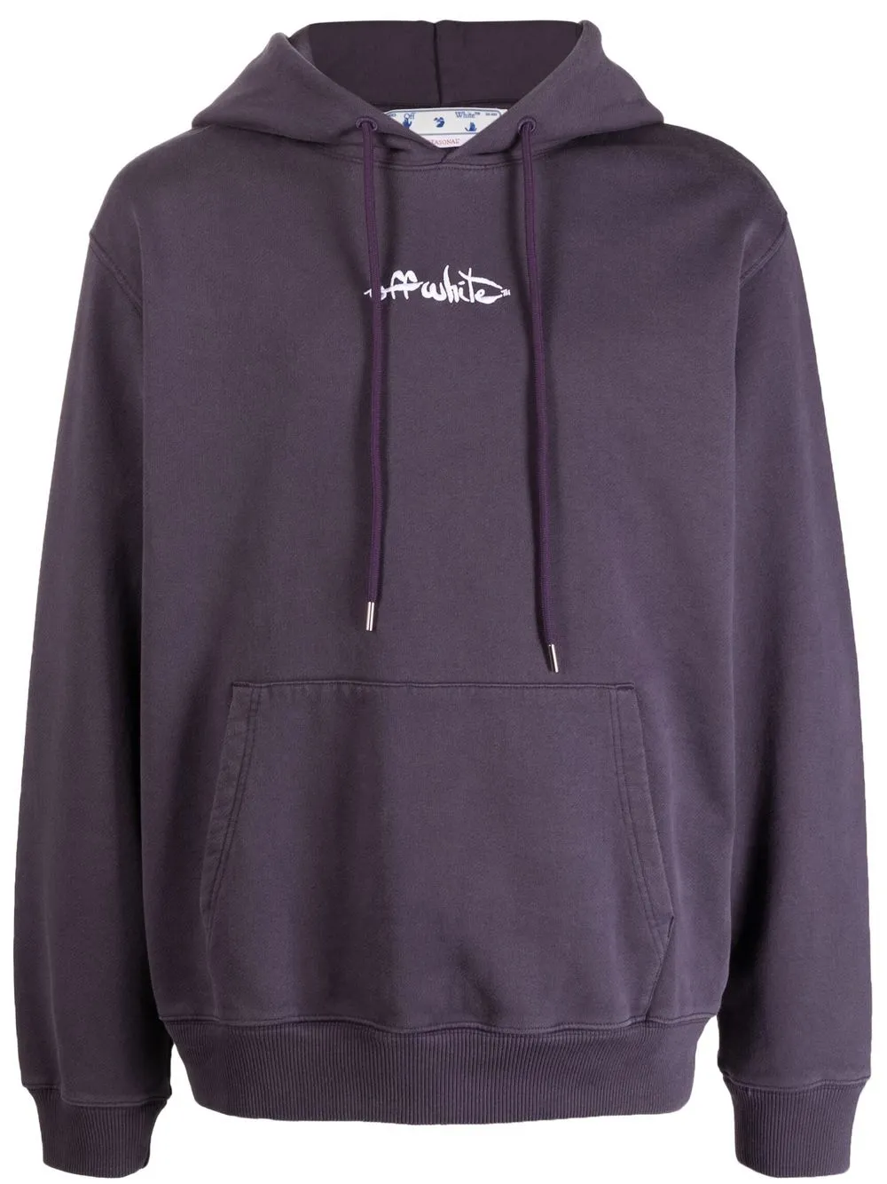 

Off-White hoodie con logo estampado - Morado