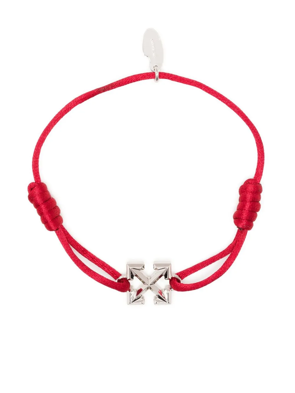 

Off-White logo charm bracelet - Red