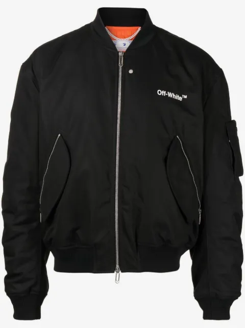 Off-White Diag print bomber jacket