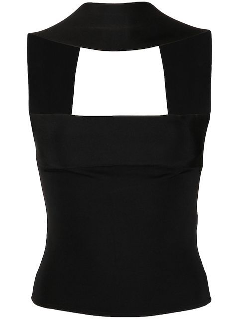 Alexandre Vauthier halterneck knitted top