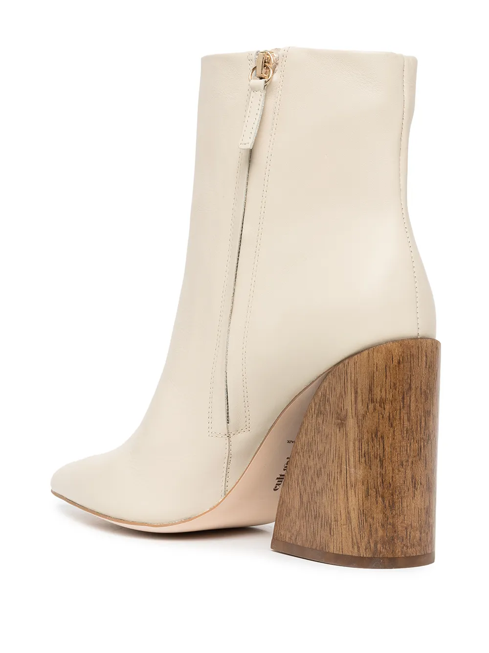  Cult Gaia Christie Block-heel Ankle Boots - Neutrals 