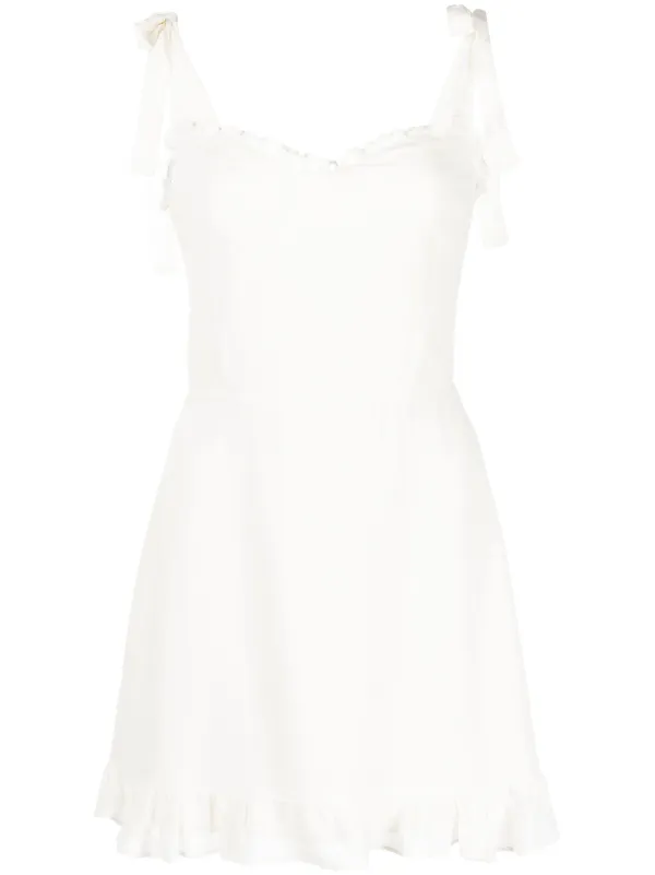 Reformation christine hotsell dress white