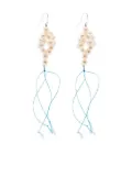 Bleue Burnham sterling silver pearl drop earrings - Pink