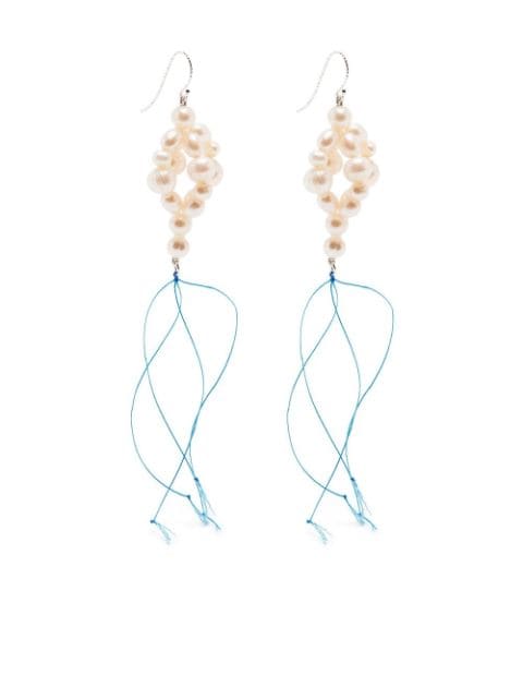 Bleue Burnham sterling silver pearl drop earrings