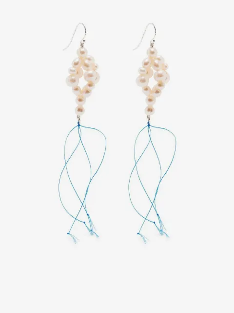Bleue Burnham sterling silver pearl drop earrings