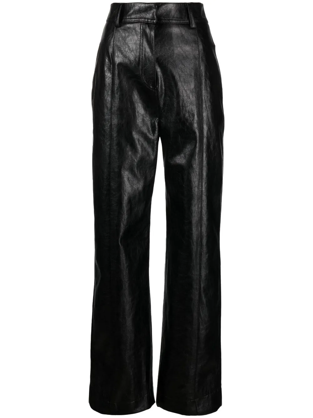 

LVIR wide-leg faux leather trousers - Black