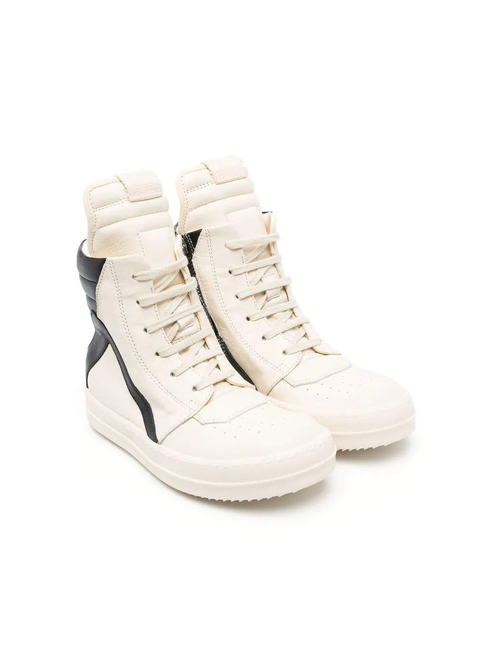 

Rick Owens Kids tenis altos Geobasket - Blanco