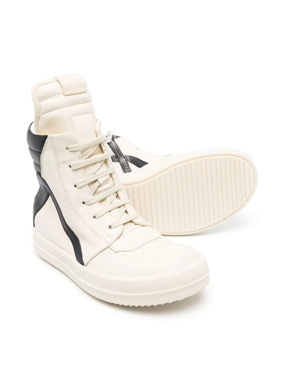 Rick Owens Kids Geobasket high-top sneakers - Wit