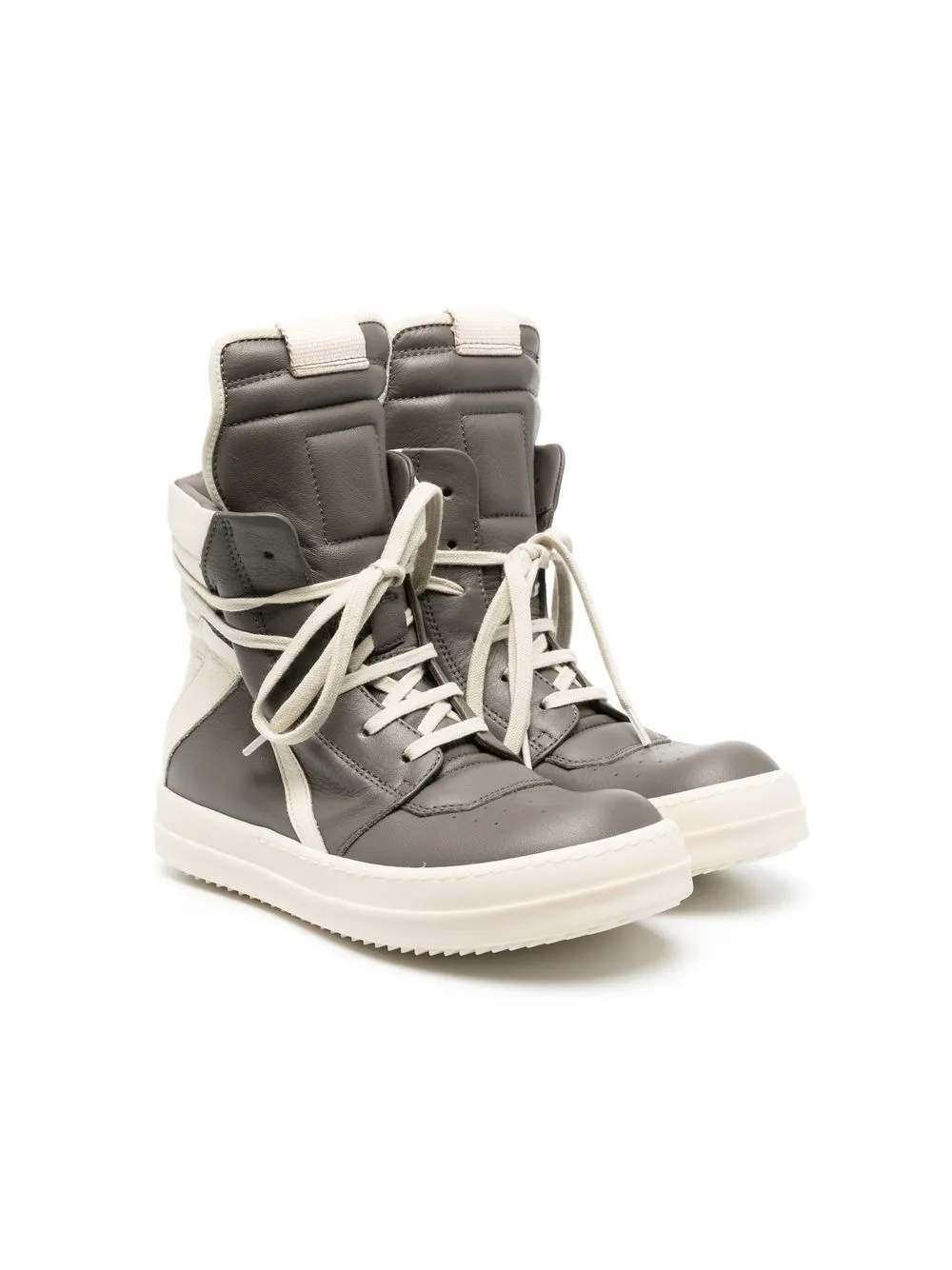 

Rick Owens Kids tenis altos Geobaskets - Gris