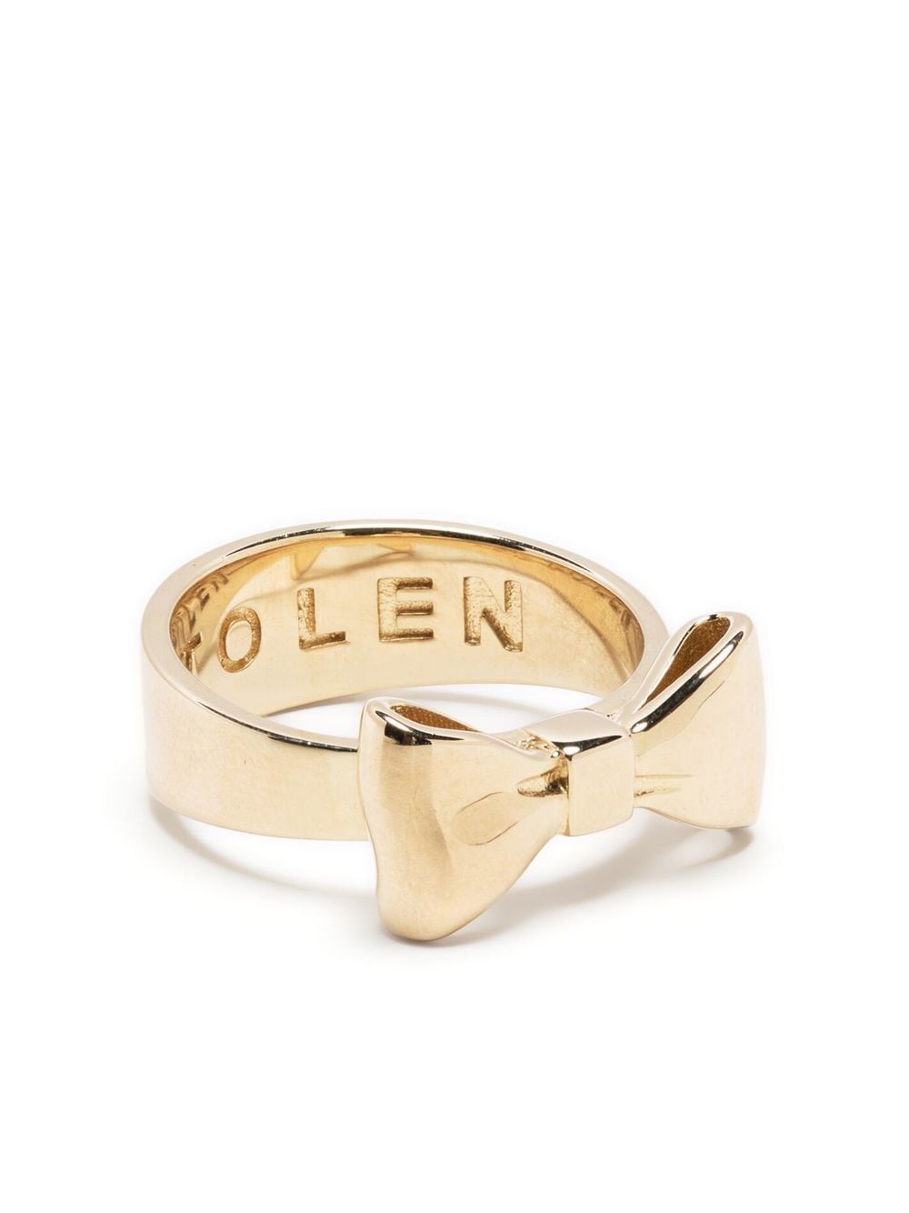9kt yellow gold bow ring