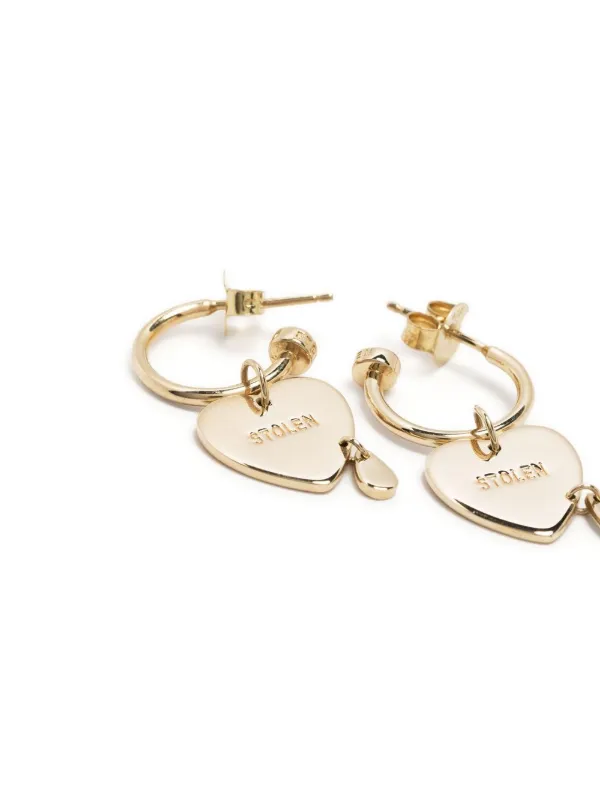 Stolen Girlfriends Club Aretes Crying Heart En Oro De 9kt - Farfetch