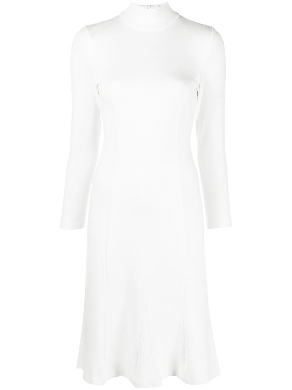

Victor Glemaud flared long-sleeve midi-dress - White