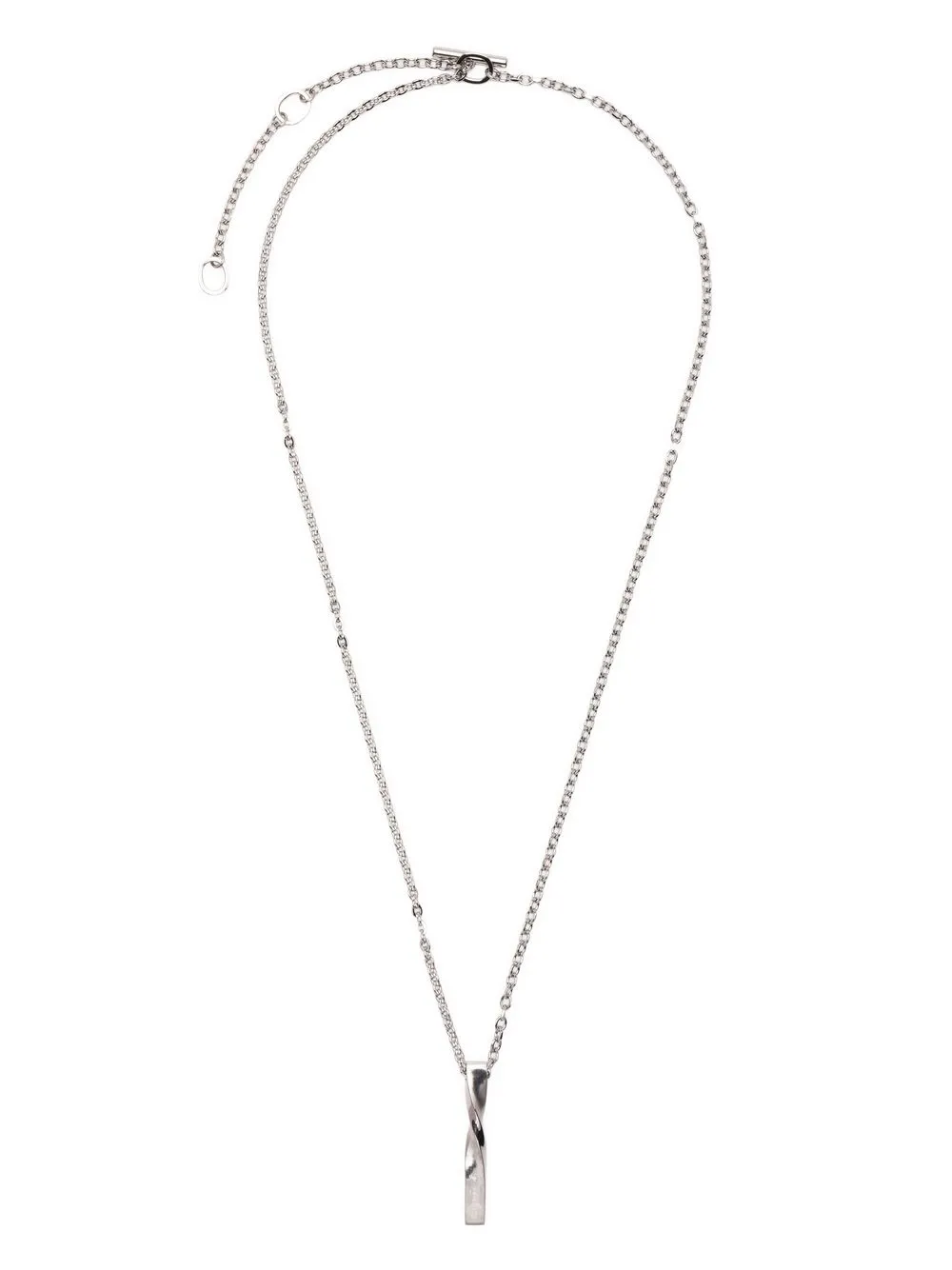 

agnès b. twisted stainless-steel necklace - Silver