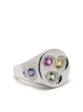 Bleue Burnham Chloroplast sapphire signet ring - Silver