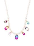 A Sinner in Pearls pearl ombre-crystal necklace - White