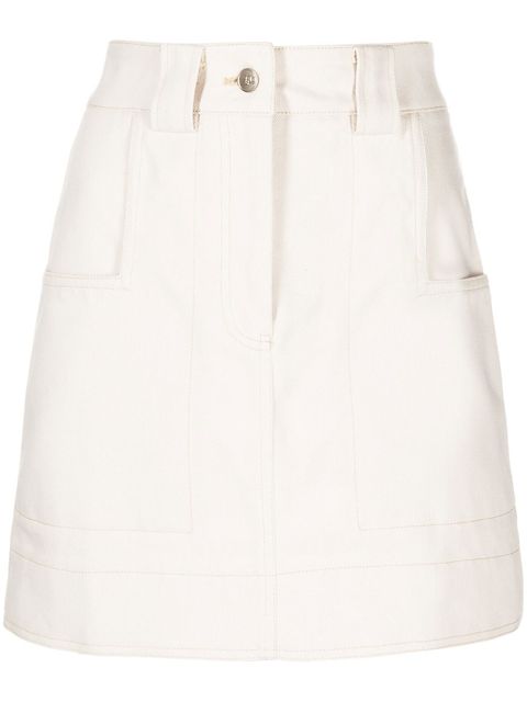 LVIR high-waisted denim skirt
