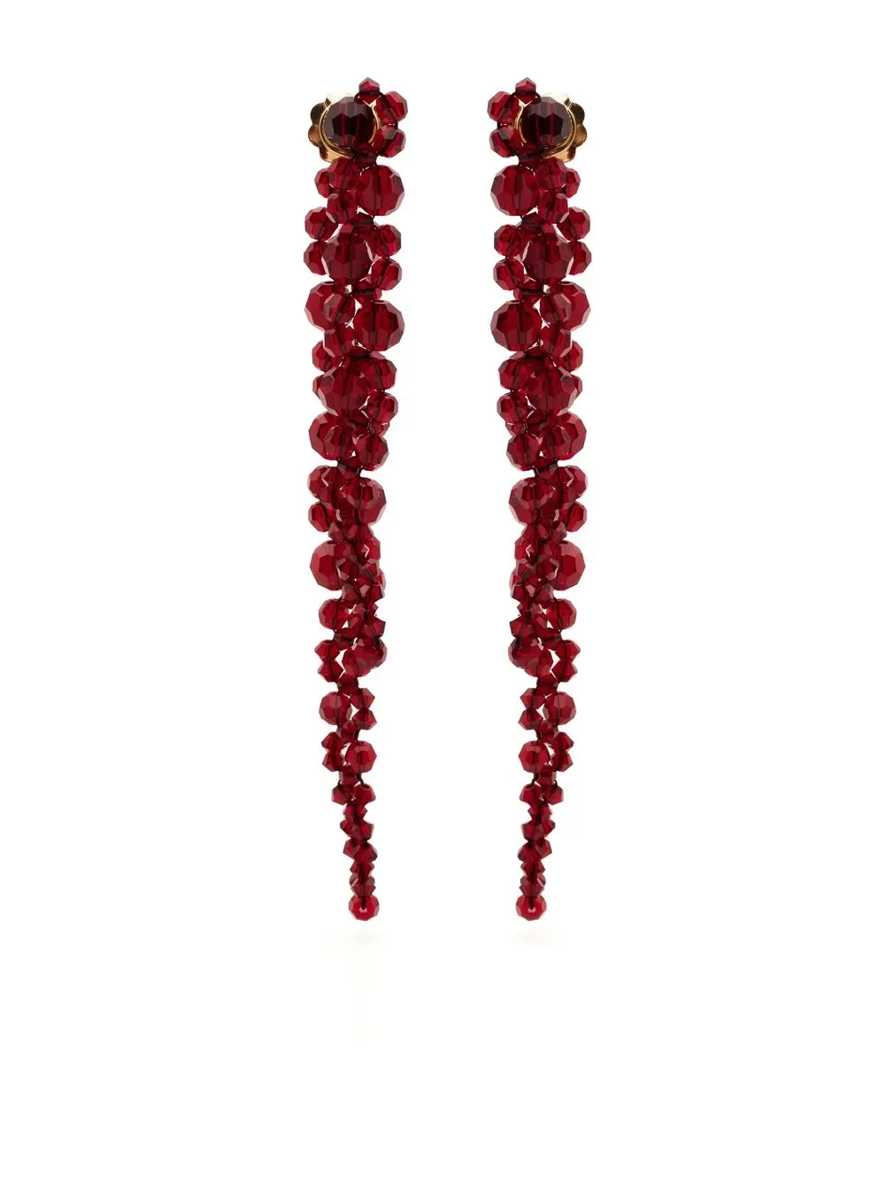 

Simone Rocha bead drop earrings - Red