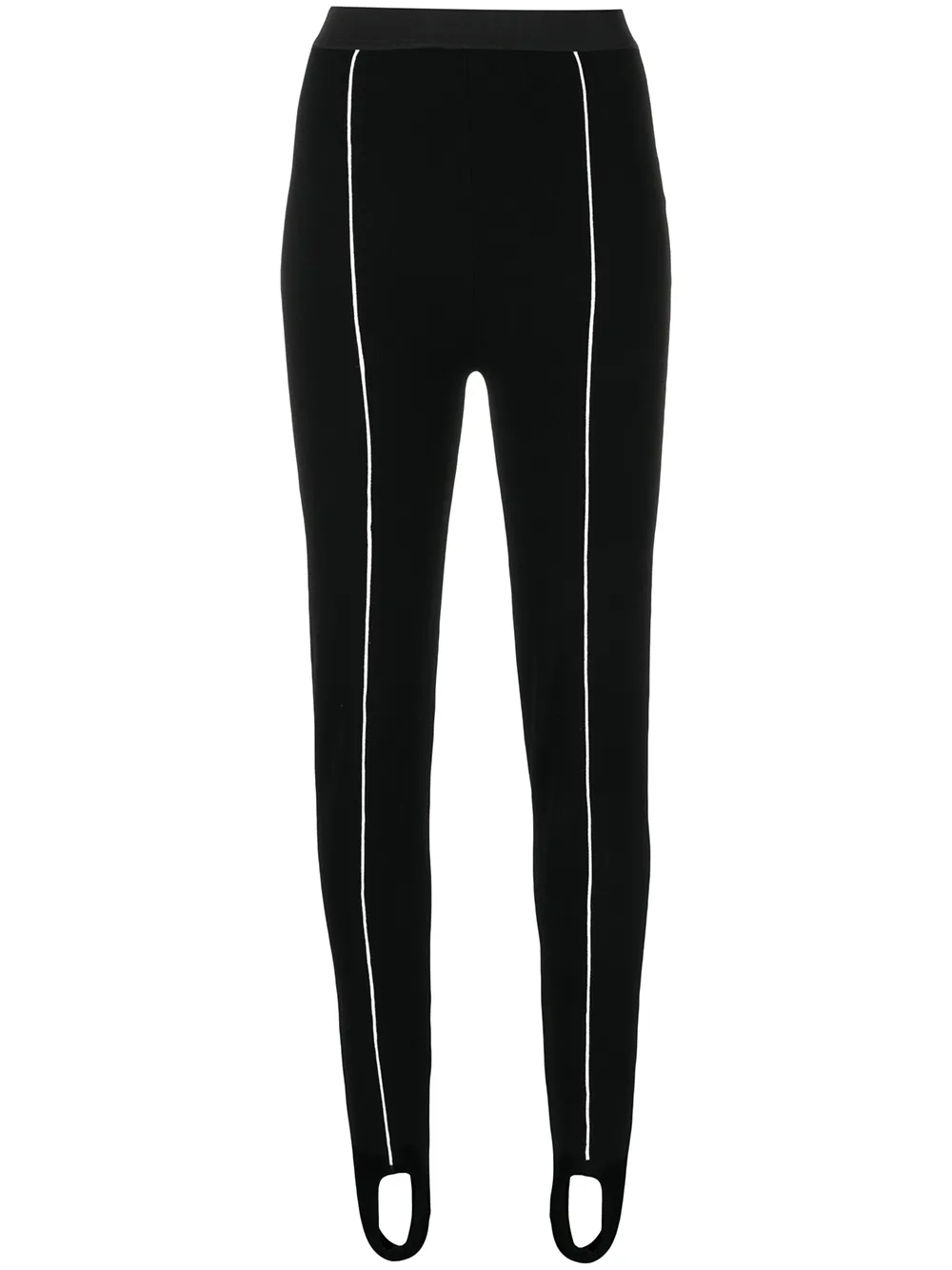 

Victor Glemaud pipe-detail stirrup-pant - Black
