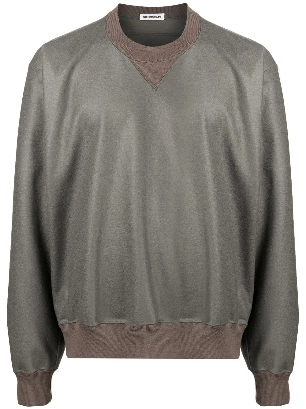 

RITO STRUCTURE crew-neck pullover sweatshirt - Grey