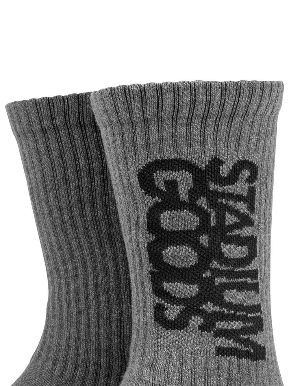 STADIUM GOODS® Sokken met logoprint - Grijs