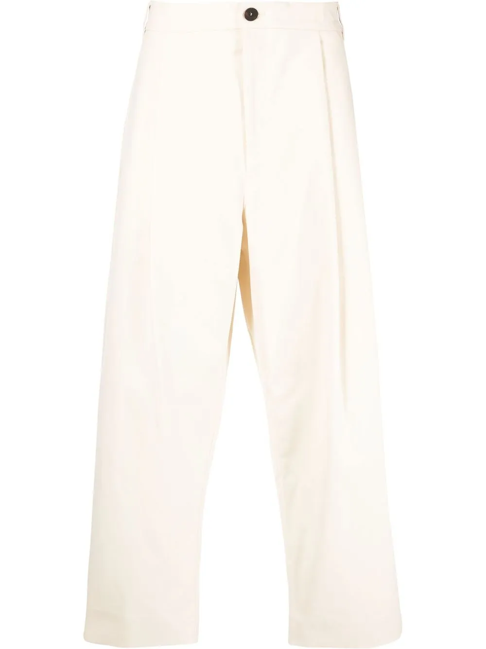 

Studio Nicholson pantalones anchos con tiro alto - CREAM