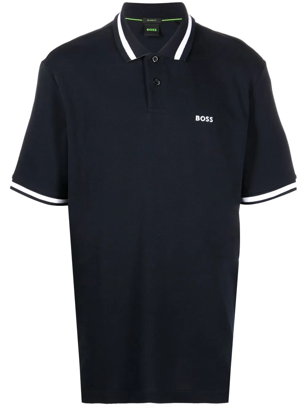 

BOSS Pio tipped polo shirt - Blue