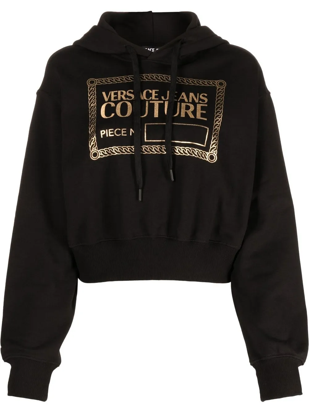 

Versace Jeans Couture hoodie con logo estampado - Negro