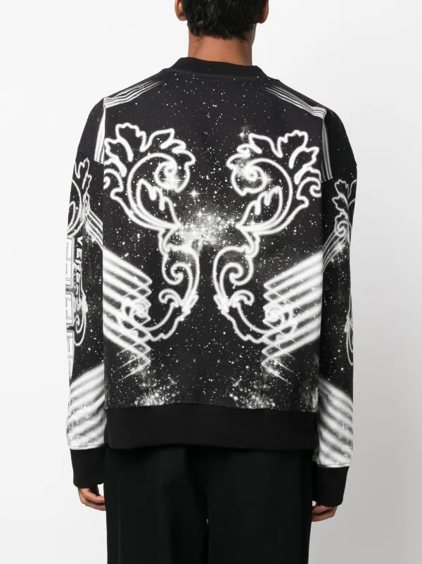 Versace Jeans Couture Space Couture long-sleeve Sweatshirt Black